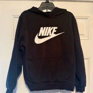 Nike Black Hoodie with White Logo
